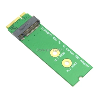 

10pcs/lot Cablecc Add on Cards PCBA Mini PCI-E 2 Lane M.2 NGFF 30mm 42mm SSD to Lenovo X1 Carbon Ultrabook SSD