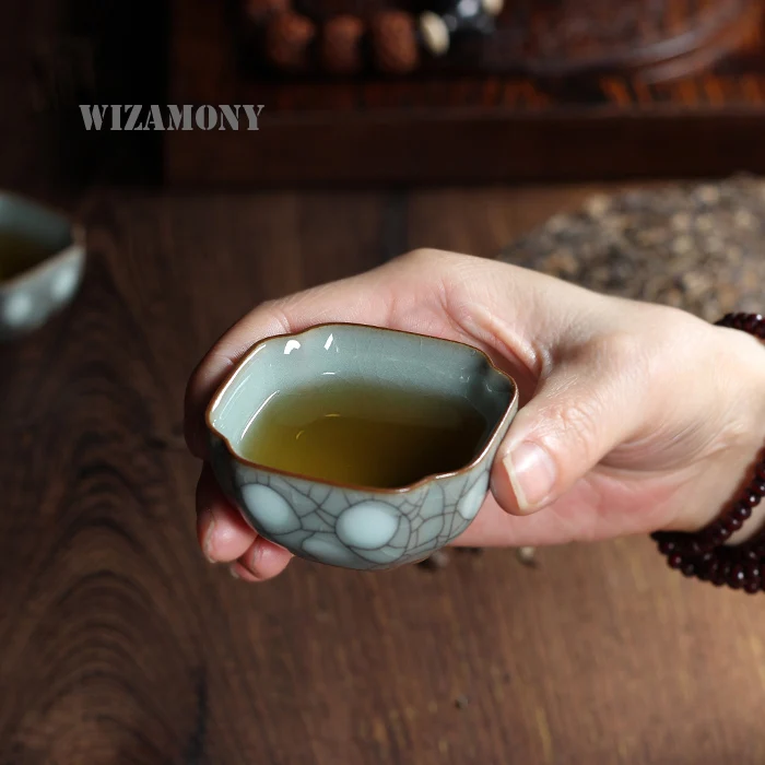 КИТАЙСКИЕ чашки кунг фу из фарфора Longquan Celadon 1 шт. чаша для чая 40 мл китайский