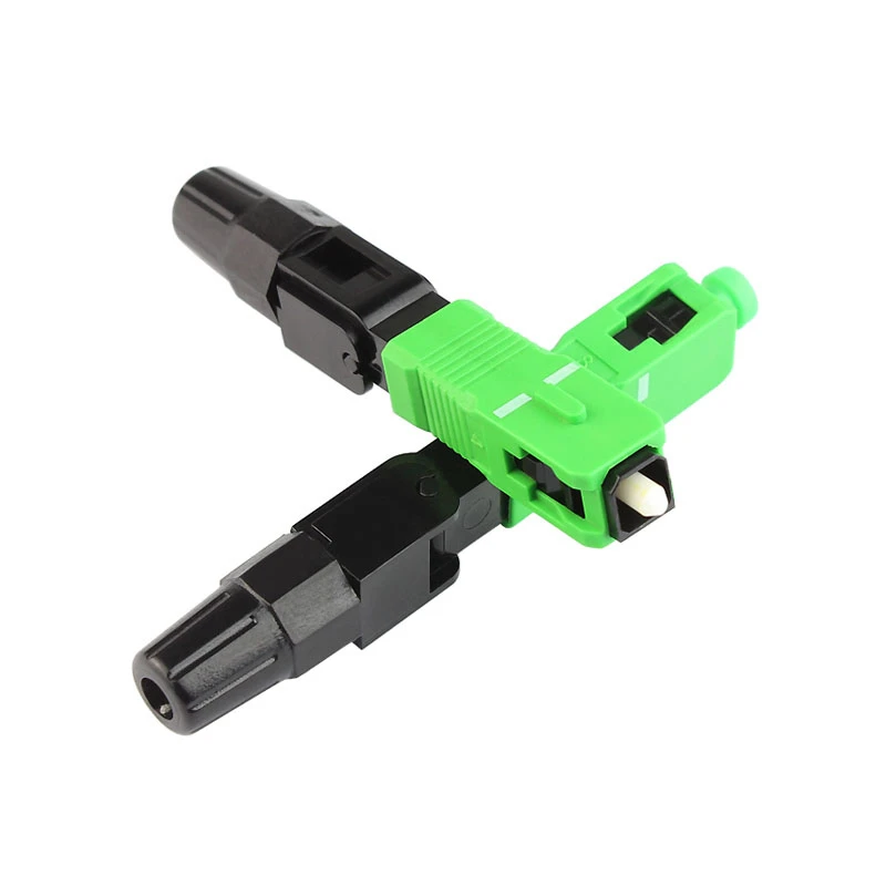 

QIALAN 50 Pieces SC APC Fast Connector Embedded Connector FTTH Tool Cold Fiber Fast Connector