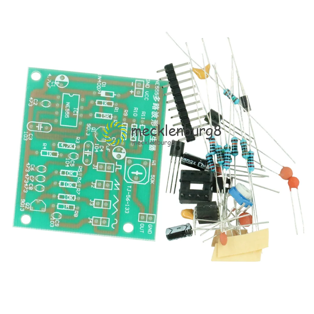 

DIY Kits NE555 multichannel signal generator Suite sine Triangles meander electronic learning kit