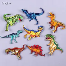 Prajna DIY Dinosaur Patches for Clothing Cartoon Embroidered Iron on Patch to Cloth Animal Cute Applique Garment Accessories F Prajna DIY Dinosaur Patches for Clothing Cartoon Embroidered Iron on Patch to Cloth Animal Cute Applique Garment Accessories F