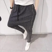 Весна и осень Европа и США стилист мужские большие размеры черный мульти-карман Повседневная молнии штаны-шаровары/M-XL