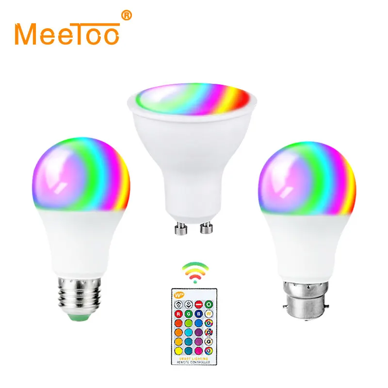 RGB RGBW Рождественский Декор атмосфера B22 E27 LED ночник лампа GU10 прожектор с