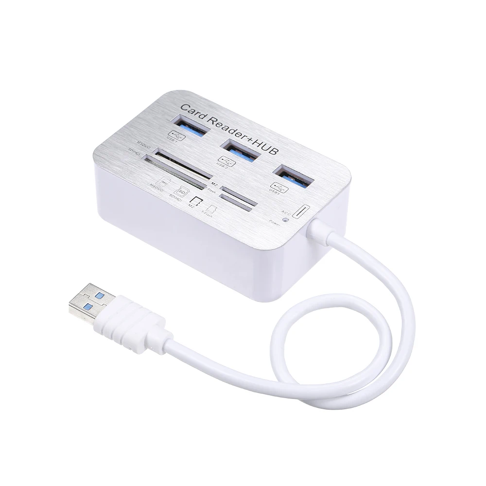 Все в одном кардридер USB 2,0 USB 3,0 USB 3,1 USB C type C 3 USB3.1 концентратор MS SD M2 TF USB3.0 для ноутбука Настольный ПК компьютер