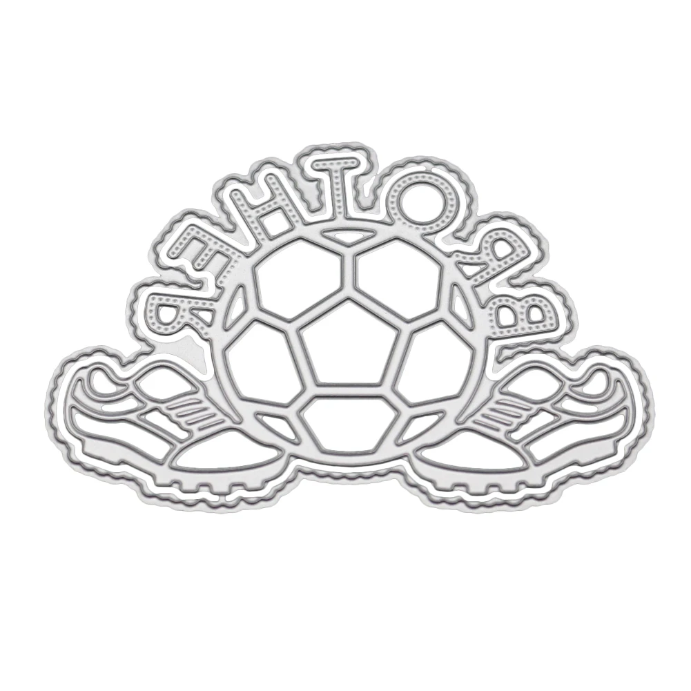 

Football Frames Metal Cutting Dies Letter Stencils For DIY Scrapbooking Album Paper Decorative Crafts Embossing Die Cut 2019 New