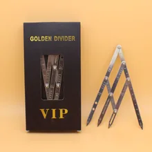 1 коробка из нержавеющей стали золотой Средний суппорт Micoblading разделитель бровей постоянный макияж соотношение бровей Дизайн Инструменты