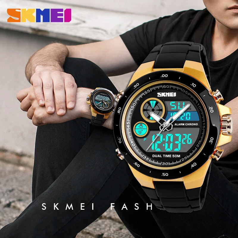 2018 SKMEI 1429 Высокое качество большой набор военный Дизайн Стиль цифровые наручные часы для человека Многофункциональный Водонепроницаемый