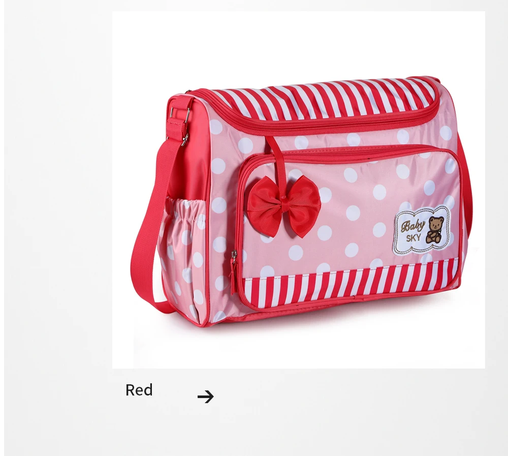 Детская сумка для подгузников для мам, сумка для подгузников для мам, брендовая сумка для путешествий, сумка для кормления в горошек, сумка для ухода за ребенком, сумка для детских подгузников