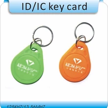 100 шт/партия включает печать логотипа 125 кГц RFID поисковая метка идентификатор брелок для ключей с биркой/карта контроля доступа