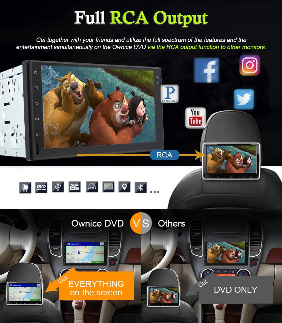 Top Ownice Octa 8 Core Android 6.0 2G RAM Car DVD Player for Volkswagen golf 4 5 6 touran passat B6 jetta caddy transporter t5 polo 23