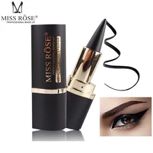 Miss rose толстая твердая подводка для глаз Водонепроницаемый долговечный матовый черный карандаш для глаз повернуть для "Смоки Айз" гелевая подводка палка MS051