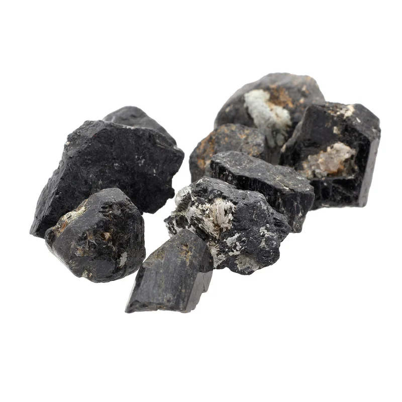 100g Natural Black Crystal Tourmaline Rough Stone Rock Mineral Specimen Healing 