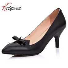 Frauen pumpt sexy high heels 100% echtes leder marke hochzeit valentine schuhe größe 3-8 flach kleid damen punps
