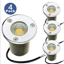 Ландшафтные огни 3 Вт светодиодный COB огни 12 в наземные огни IP67 Водонепроницаемый ландшафтное освещение прожектор для подъездной дорожки палубы шаг сада