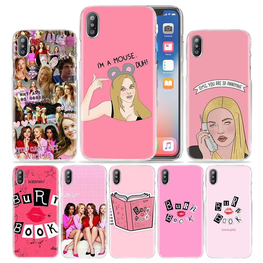 Mean Girls Burn Book Case For Apple Iphone 12 11 Pro Xs Max Xr X 10 7 8 6 6s Plus 5s Se 5 6 7 8 Hard Pc Tv Show Phone Cover Phone Case Covers Aliexpress