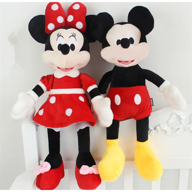 

1pc 40/60/70CM best selling high quality Mickey Mouse or Minnie Mouse plush toy doll birthday Christmas gift baby sleep toys