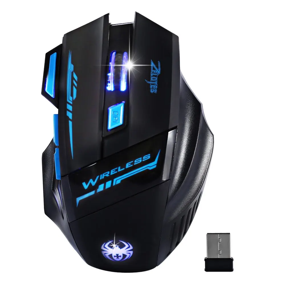 ZELOTES F 14 Durable Ergonomic Design Adjustable 2400DPI 7 Buttons