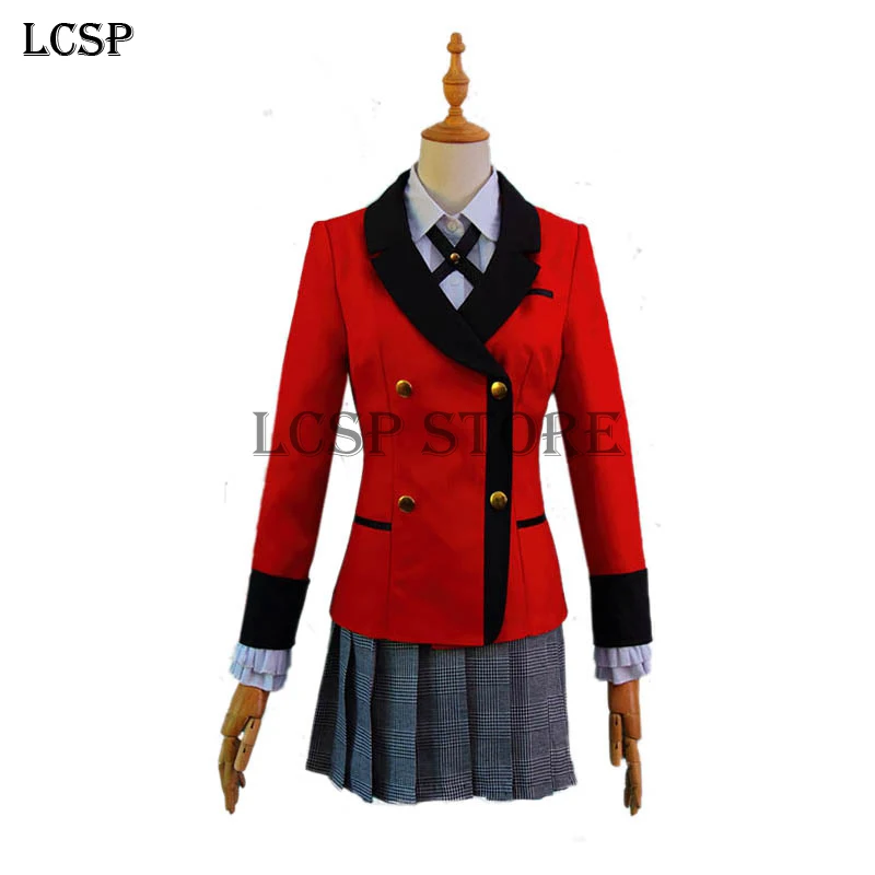 Lcsp kakegurui twin momobami kirari Косплэй костюм японского аниме jabami yumeko Обувь для девочек школьная Униформа костюм одежда