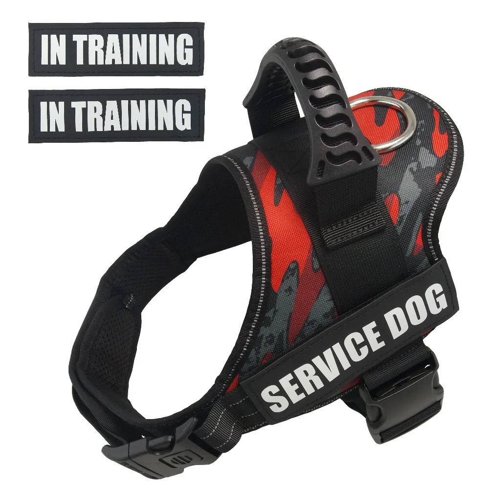 Service Dog Vest Harnessreflective Vest Wih Comfortable Handle For