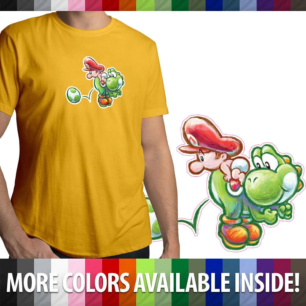Bebe Mario Yoshi Oeuf Mignon Nintendo Ile Hommes Col Rond T Shirt Unisexe Aliexpress