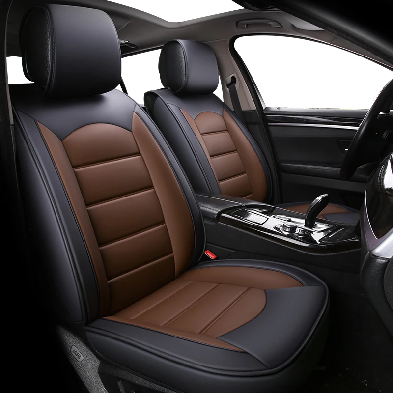 Высококачественные кожаные чехлы для автомобильных сидений Hyundai accent elantra santa fe
