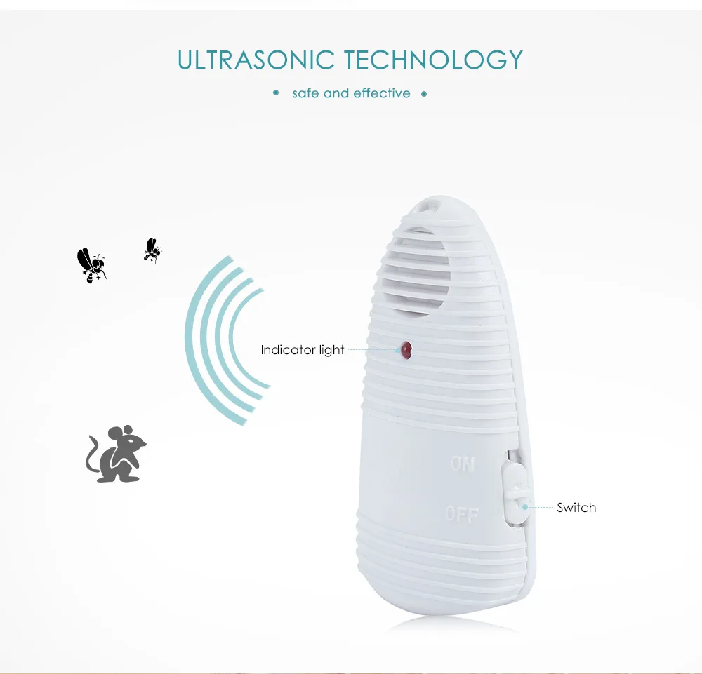 Электронный распылитель пестицидов ультразвуковая отвертка Мышь Москитная Крыса Мышь репеллент, анти отпугиватель и уничтожитель