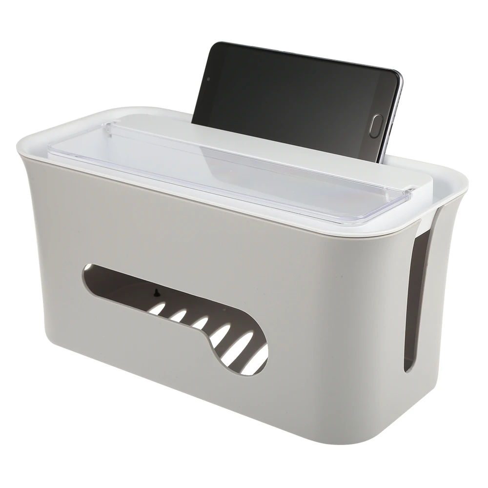 

2019 Hot Sale Power Cable Boxes Cord Management Organizer Plastic Storage Box Storage Organizer Drawer Organizer