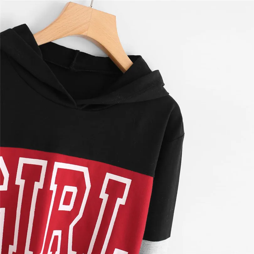 New Fashion Women Printing Long Sleeve Hoodie Sweatshirt Hooded Pullover Casual Daily Tops Blouse #4F01 (3)