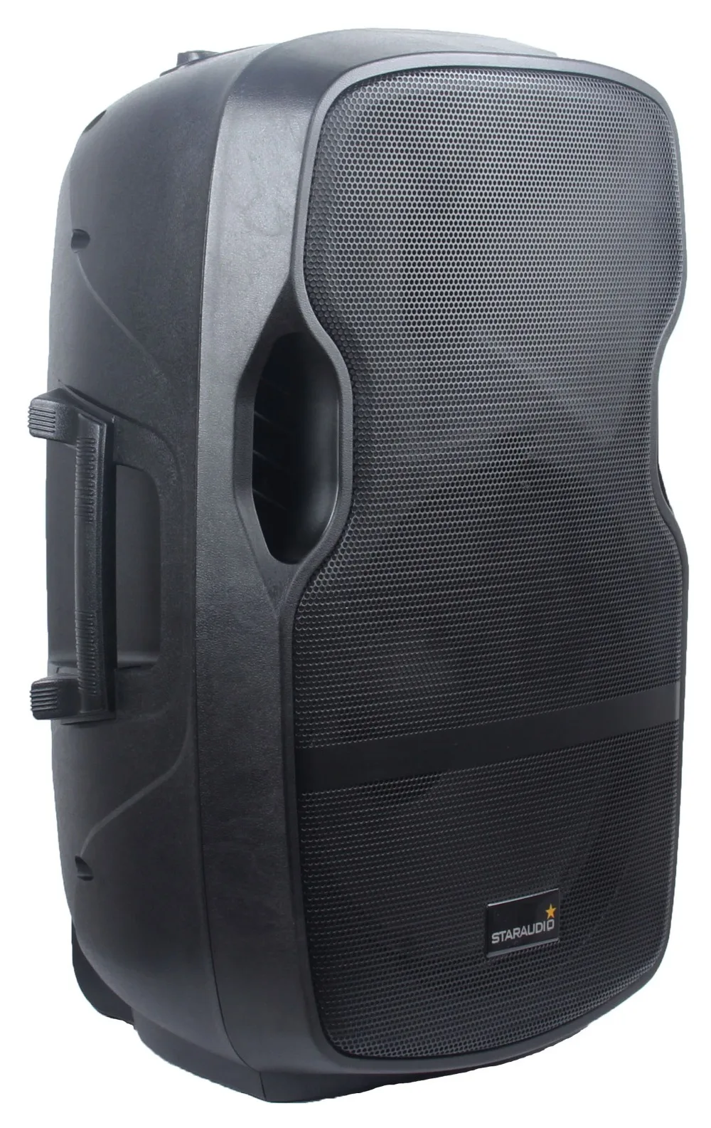 stage 2000w 15inch powered pa dj party disco speaker usb sd card bt with led lighting speaker stand cable 