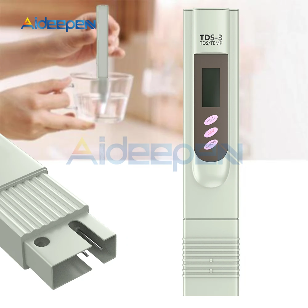 

Portable Pen Digital TDS Water Meter Filter Measuring Water Quality Purity Tester Temperature Meter
