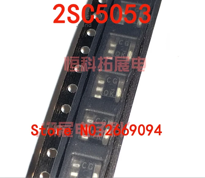 

20 шт./100 шт. новый оригинальный 2SC5053T100R 2SC5053 C5053 патч SOT89 Шелковый экран Тип CG NPN Триод 1A 50V