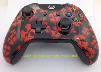 

20Pcs/Lot Front Shell Red Spirit Hydro Dipped Original Shell for Xbox One Controllers (Fits w/ 3.5mm Port & without 3.5 mm Port)