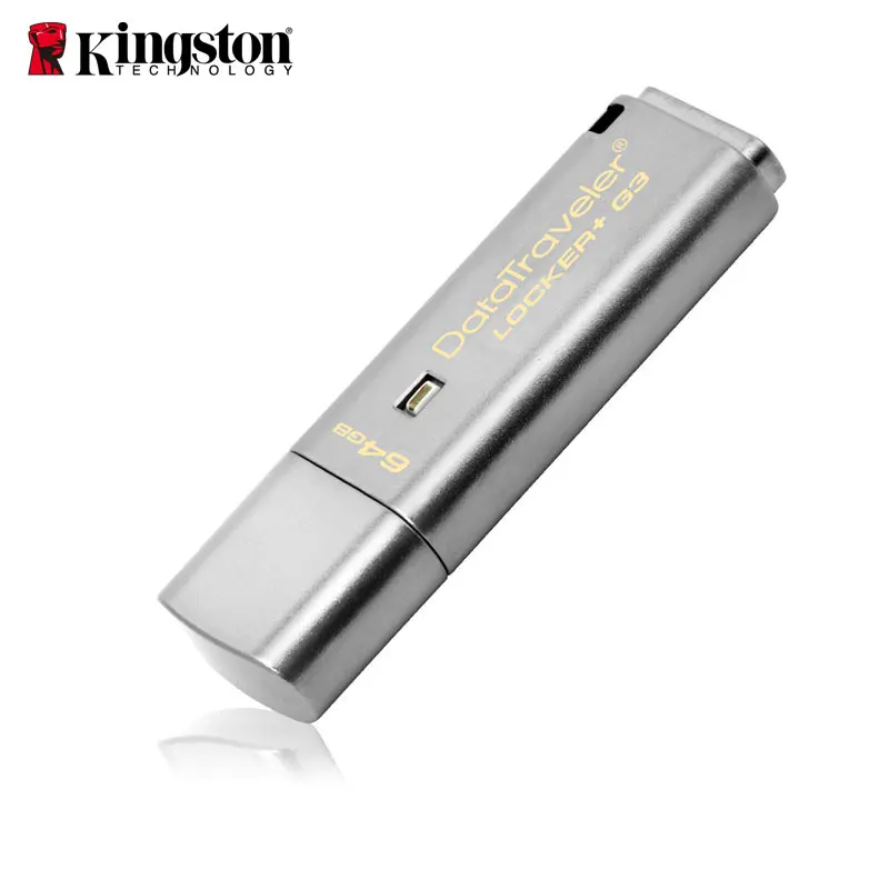 Kingston USB флеш-накопитель, флеш-накопитель, 8 ГБ, 16 ГБ, 32 ГБ, 64 ГБ, USB 3,0, металлический персональный, безопасный, usb накопитель, запоминающая карта, usb флеш-накопитель