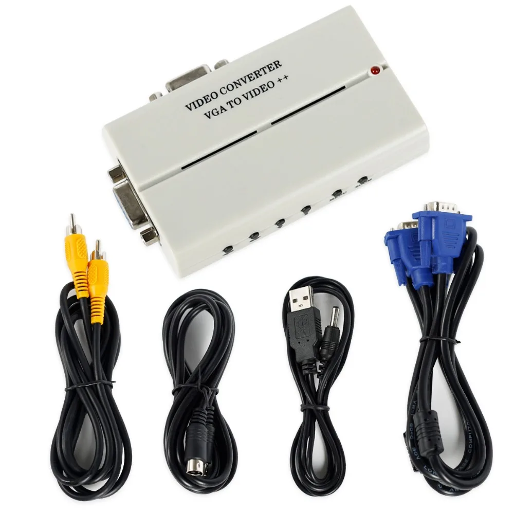Универсальный преобразователь сигнала NTSC PAL VGA для ТВ AV RCA композитный