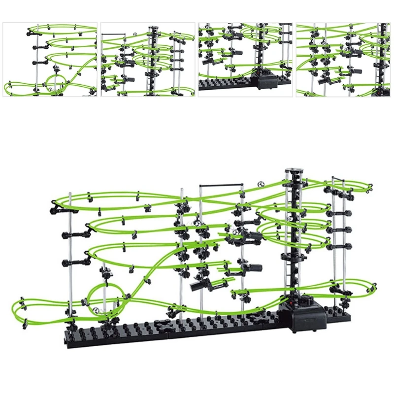 Космический Coaster Spacerails светится в темноте 13500 мм Rail Level 3 игра 2333G