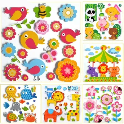 1 Набор Детские пенные наклейки в виде животных|stickers for|stickers for kidsstickers stickers |