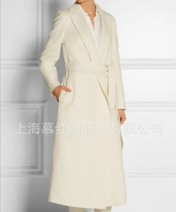 Dames Hiver Mélange Vers Laine Mode Tournent Manteau En Femmes Automne Le Bas 2018 Chaud Cachemire Long Ceinturé Mince zxAq4w5cY