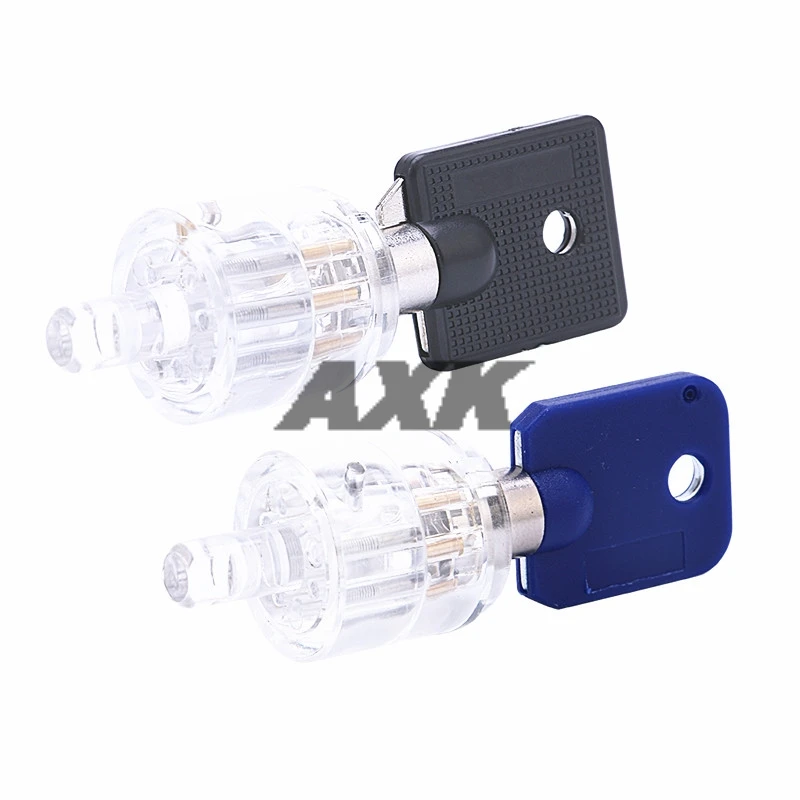 

Axk Seven Core Lock Cylinder Transparent Visible Pick Cutaway Practice Padlock Training Skill Locksmith Supplies Hardware