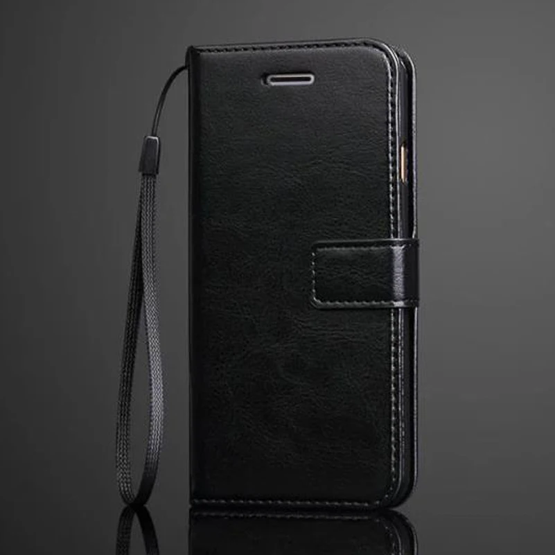 For IPhone 6G 7 8Plus 6S Plus Crazy Horse Texture PU Leather Case with Photo Frame Stand Card Slots Wallet Cover | Мобильные