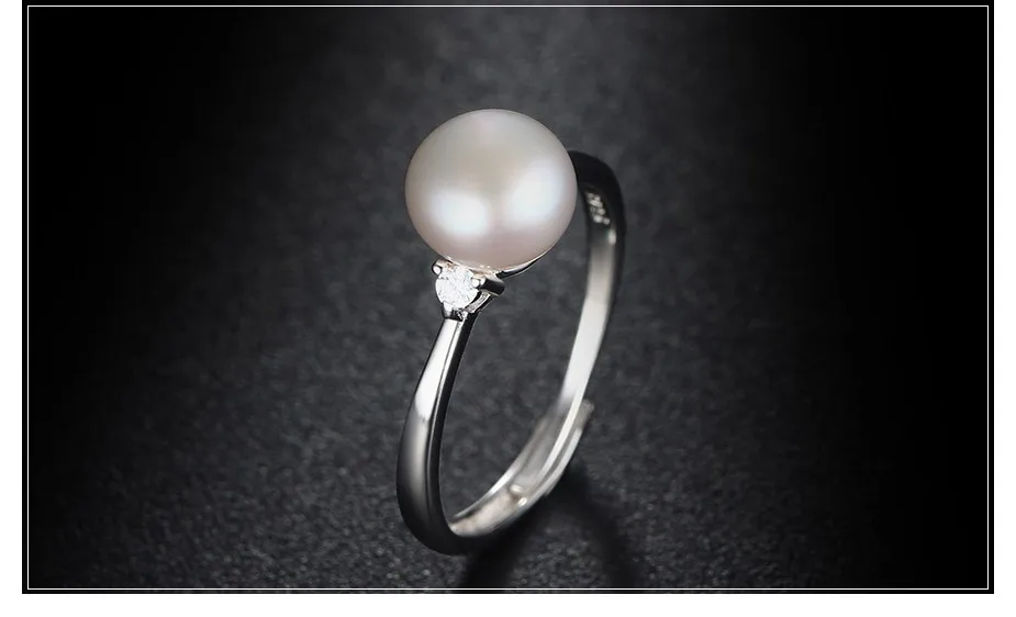 HENGSHENG Мода изделия класса люкс красивые жемчужное кольцо с пресноводным жемчугом кольцо для bijoux Женские винтажные CC Ювелирные изделия подарок