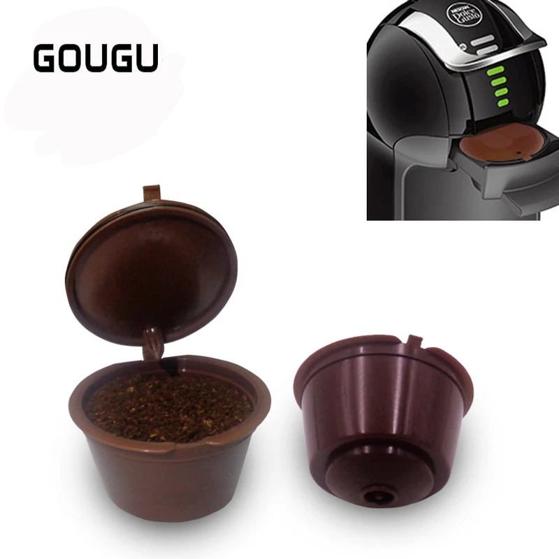 3 шт./компл. многоразовые Dolce Gusto Кофе капсулы Plsatic многоразового корзина для кофе коричневый Чай инструменты