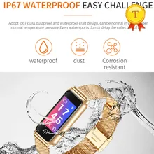 Для женщин модные мужские спортивные Водонепроницаемый Смарт-часы браслет Фитнес трекер сердечного ритма крови Давление монитор запястье для iphone8