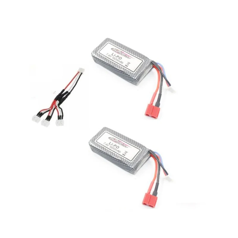 2 шт или 3 шт 7,4 V 1600mAh Lipo батарея для 9125 дистанционного управления RC гоночный автомобиль запасные части батареи - Цвет: 2pcs