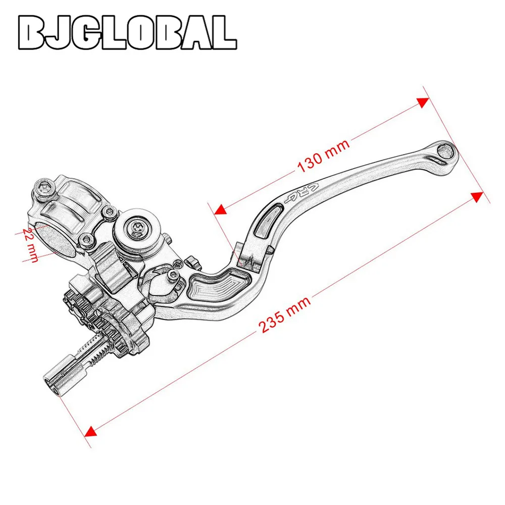 Новинка 22 мм 7/" CNC рычаг сцепления грязный питбайк мотоцикл Регулируемая Ручка Рычаги сцепления с 22 мм руль высокого качества