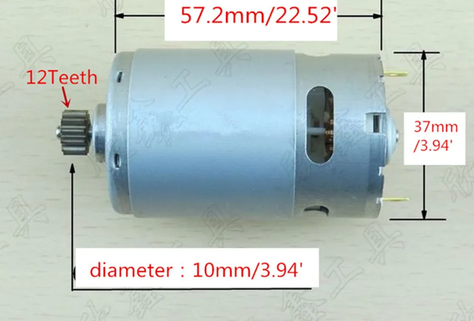 12 Teeth 12 tooth Motor DC 18V Replacement For BOSCH  GSR18V GSR18-2 GSR1800-LI TSR1800-LI  Cordless Drill ScrewdriverEngine nc250 engine 8 tooth motor starter motor bridge teeth