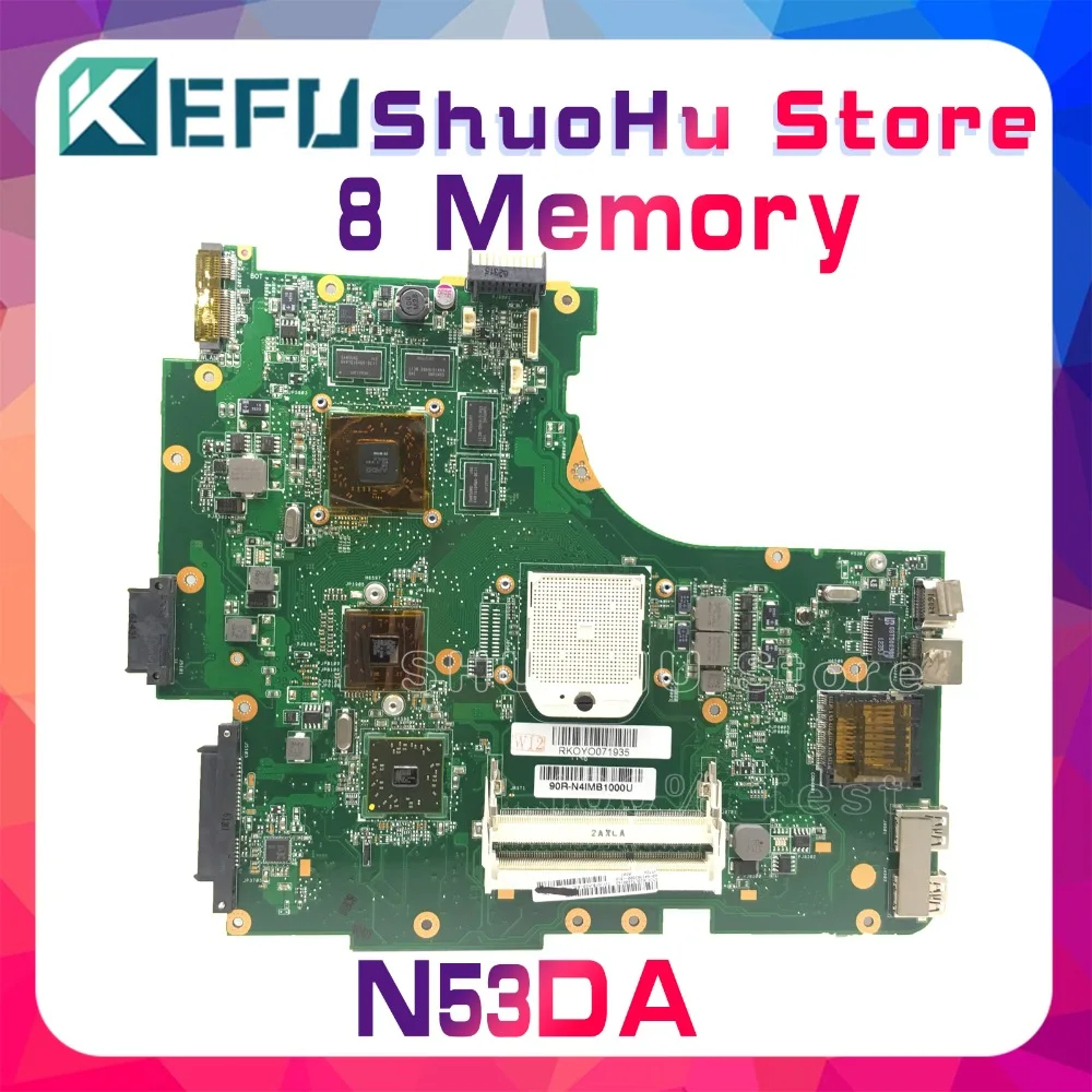Материнская плата KEFU для ноутбука ASUS N53DA N53D N53 протестированная на 100% рабочая