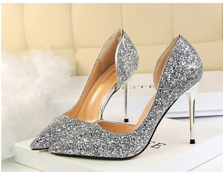 sapatos femininos saltos finos sapatos de casamento