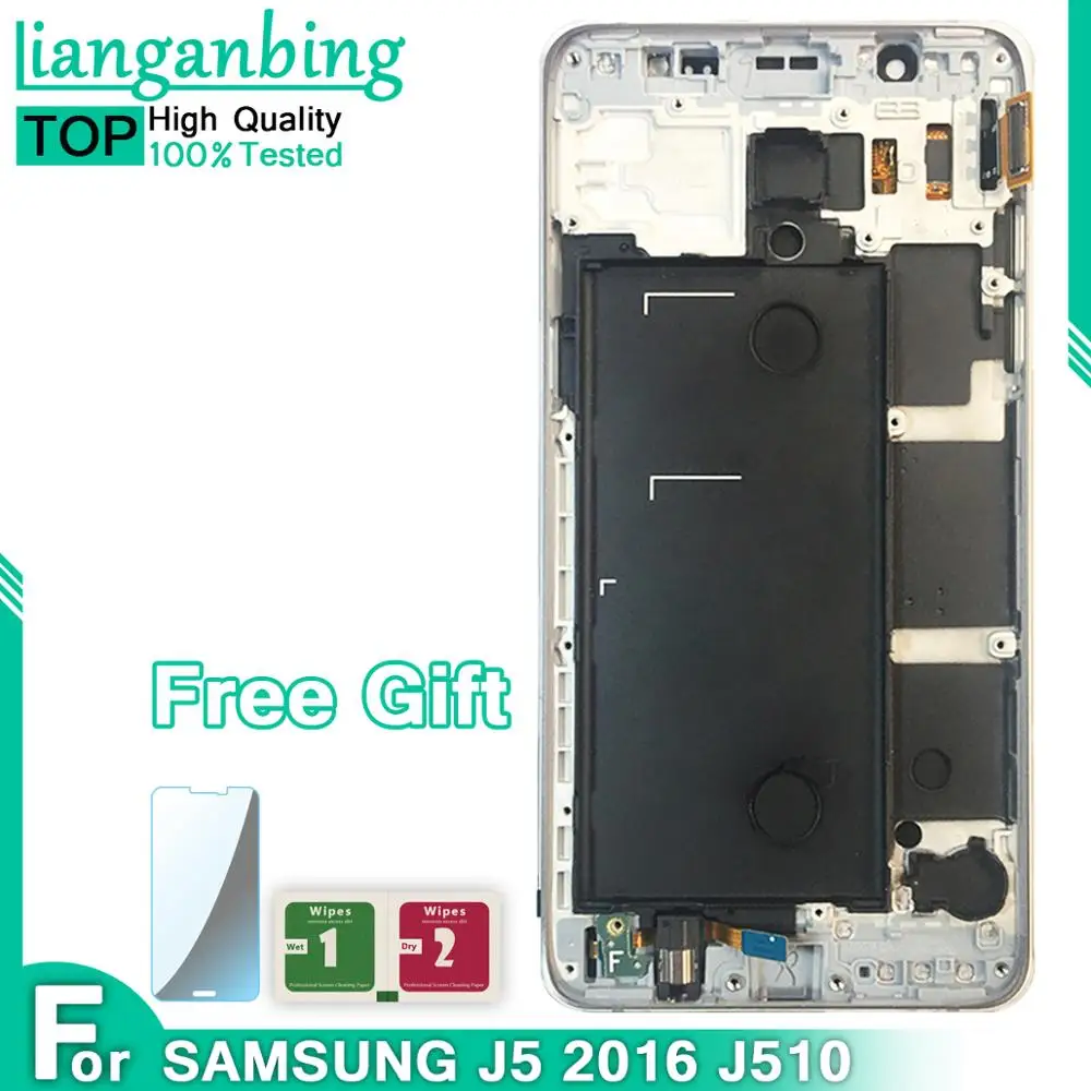 ЖК-дисплей для samsung Galaxy j5 ЖК-дисплей J510 J510FN сенсорный экран+ рамка дигитайзер сборка для samsung j5 ЖК-экран