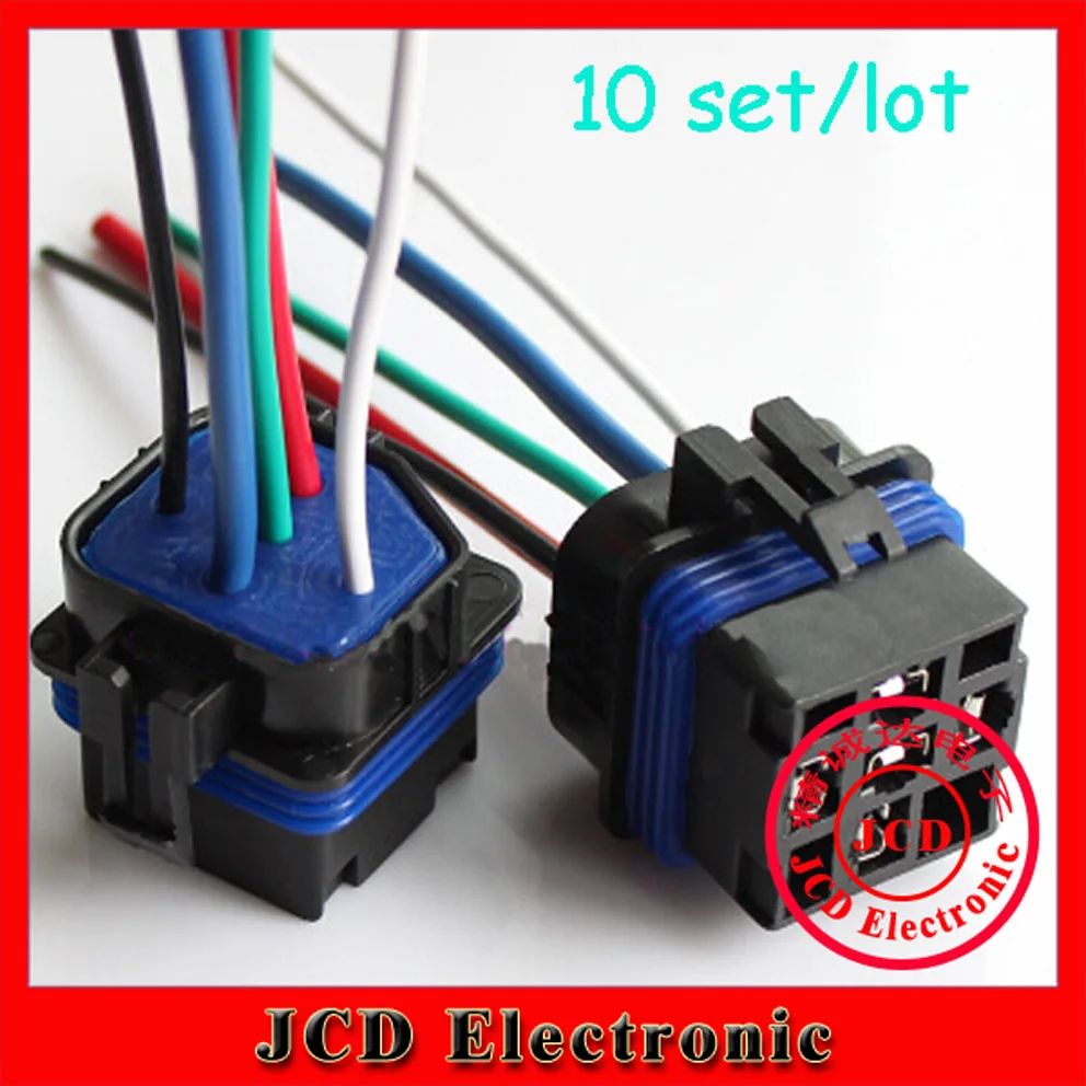10sets Waterproof Car Automotive Relay Socket Relay