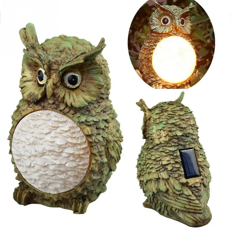 

Owl-shaped Solar Light Control LED Waterproof Fence Light Outdoor Garden Courtyard Hotel Decoration Animal Style Lamp